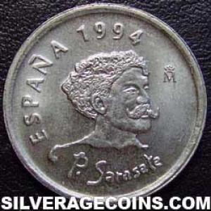 1994 Juan Carlos I Spanish 10 Pesetas (Sarasate) (Obverse)