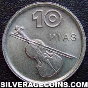 1994 Juan Carlos I Spanish 10 Pesetas (Sarasate) (Reverse)