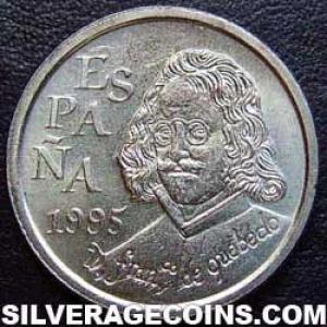 1995 Juan Carlos I Spanish 10 Pesetas (Quevedo) (Obverse)