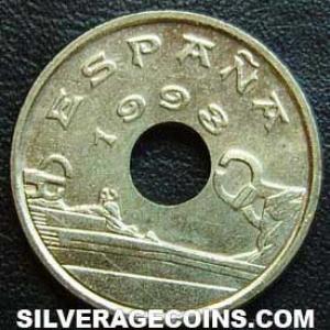 1993 Juan Carlos I Spanish 25 Pesetas (Vasc Country) (Obverse)