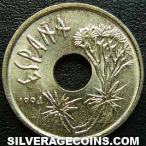 1994 Juan Carlos I Spanish 25 Pesetas (Canary Islands) (Obverse)