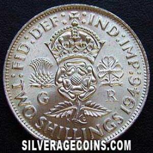 1946 George VI British Silver 2 Shillings (Florin) (Reverse)