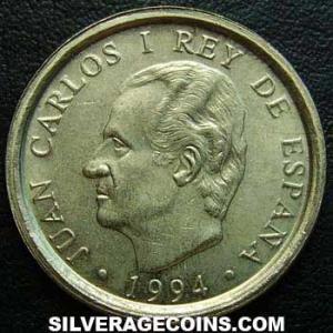 1994 lis up Juan Carlos I Spanish 100 Pesetas (Del Prado Museum) (Obverse)