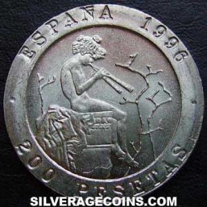 1996 Juan Carlos I Spanish 200 Pesetas (Fortuny and Balleau) (Reverse)