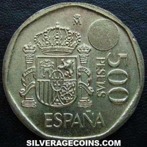 1994 Juan Carlos I Spanish 500 Pesetas (Reverse)