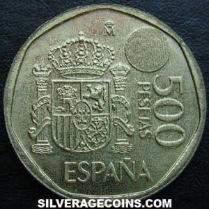 1995 Juan Carlos I Spanish 500 Pesetas (Reverse)