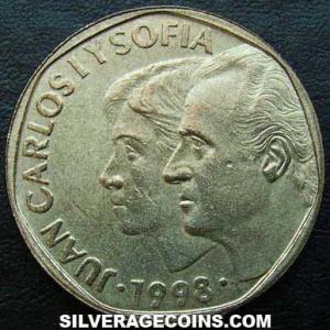 1998 Juan Carlos I Spanish 500 Pesetas (Obverse)