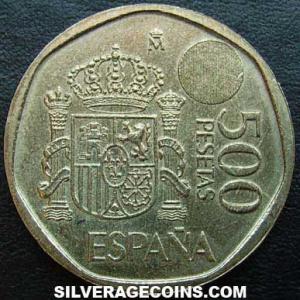 1998 Juan Carlos I Spanish 500 Pesetas (Reverse)