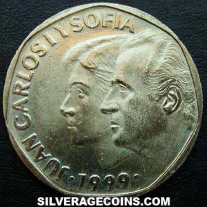 1999 Juan Carlos I Spanish 500 Pesetas (Obverse)