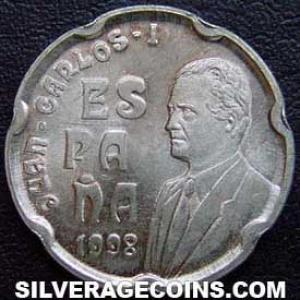 1998 Juan Carlos I Spanish 50 Pesetas (Obverse)