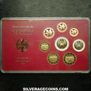 2003 D (8) Proof German Euro Set (Cased) (Obverse)