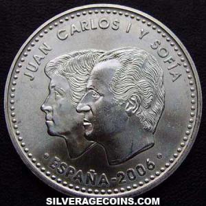 2006 (M) Juan Carlos I Spanish Silver 12 Euros (Columbus) (Obverse)