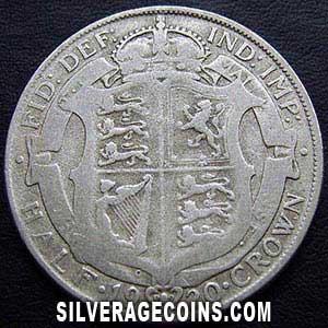 1920-3B George V British Silver Half Crown (Reverse)