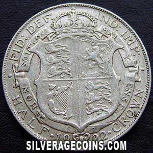 1922-3C George V British Silver Half Crown (Reverse)