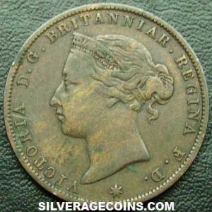 1888 Victoria Jersey Bronze 1/24 Shilling (Obverse)