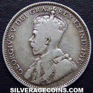 1912 George V Newfoundland Silver 20 Cents (Obverse)