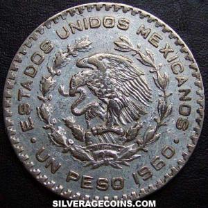 1960 Mexican Billon Peso (Morelos) (Obverse)