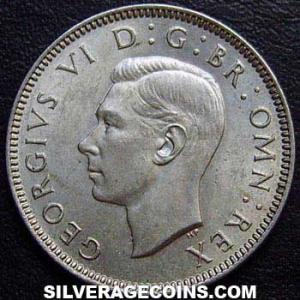 1937 George VI British Silver Shilling (Scotland) (Obverse)