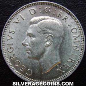 1938 George VI British Silver Shilling (Scotland) (Obverse)