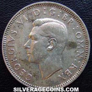 1944 George VI British Silver Shilling (Scotland) (Obverse)
