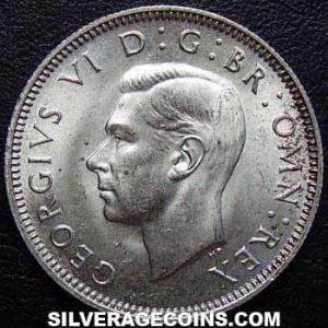 1946 George VI British Silver Shilling (Scotland) (Obverse)