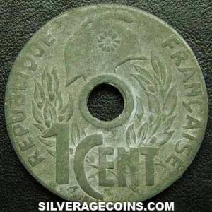 1941 type 2 V.1 French Indochina 1 Cent (Obverse)