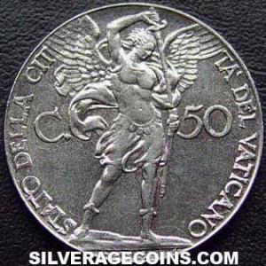 1941/III Vatican 50 Centesimi (Reverse)