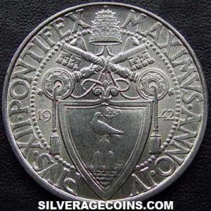 1942/IV Vatican 2 Lire (Obverse)