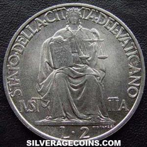1942/IV Vatican 2 Lire (Reverse)