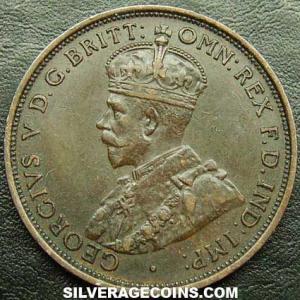 1931 George V Jersey Bronze 1/12 Shilling (Obverse)