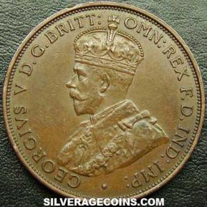 1935 George V Jersey Bronze 1/12 Shilling (Obverse)