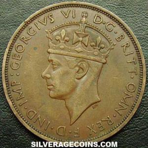 1937 George VI Jersey Bronze 1/12 Shilling (Obverse)