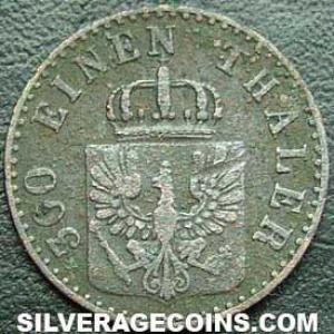 1846 A Friedrich Wilhelm IV Prussian Pfennig (Obverse)