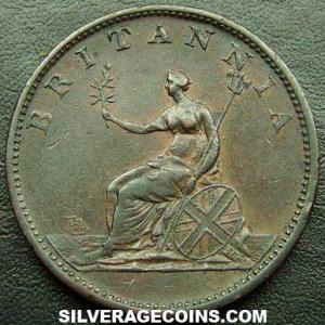 1807 George III British Half Penny (Reverse)