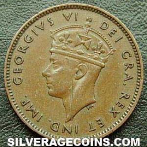 1938 George VI Newfoundland Bronze Cent (Obverse)