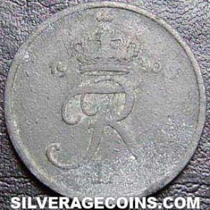 1950 (h) N S Frederik IX Danish 2 Øre (Obverse)