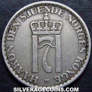 1954 Haakon VII Norwegian Krone (Obverse)