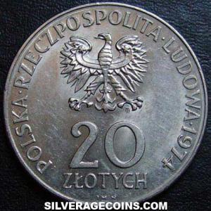 1974 MW Polish 20 Zlotych (Comecon) (Obverse)