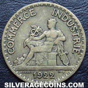 1922 French 50 Centimes (Reverse)