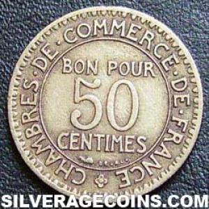 1924 French 50 Centimes (Obverse)
