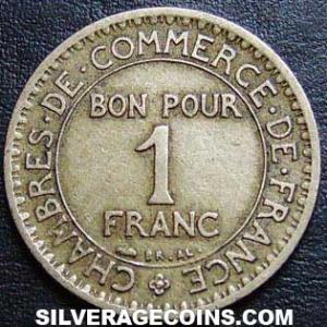 1922 French Franc (Obverse)
