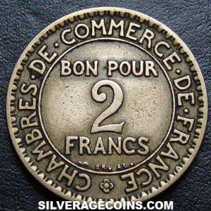 1922 French 2 Francs (Obverse)