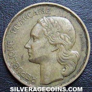 1951 4 plumes French 20 Francs (Obverse)