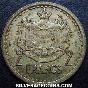 ND (1945) (a) Louis II Monaco 2 Francs (Reverse)