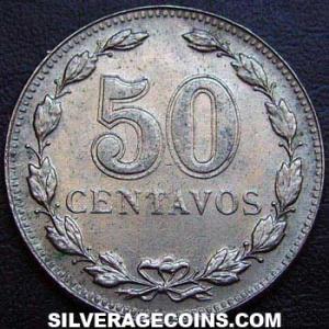 1941 Argentinian 50 Cents (Reverse)