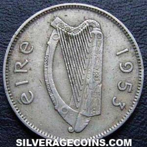 1953 Irish Sixpence (Obverse)
