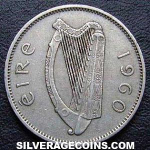 1960 Irish Sixpence (Obverse)