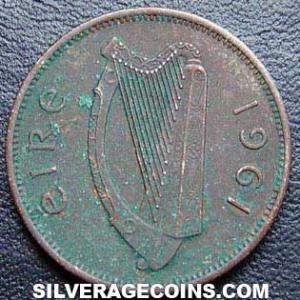 1961 Irish Sixpence (Obverse)