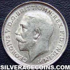 1911-2A George V British Silver Threepence (.925) (Obverse)