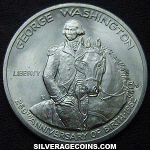 Medio Dólar de Plata Estadounidense (Aniversario de Washington) 1982 D (Anverso)